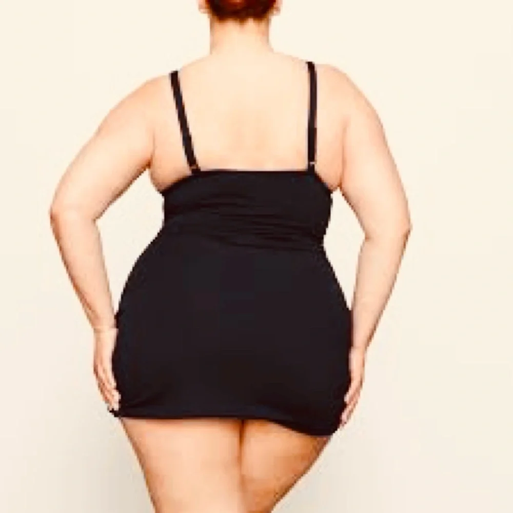 SKIMS Black One-Piece Swim Dress